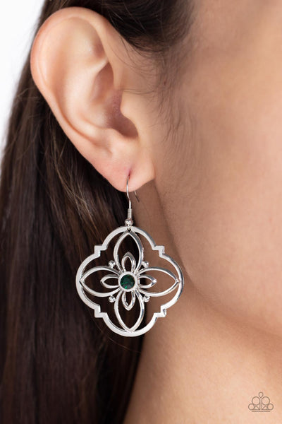 Paparazzi Earring - Treasure GROVE - Green