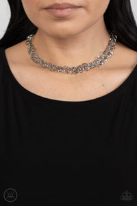 Paparazzi Necklace - Cause a Commotion - Silver Choker