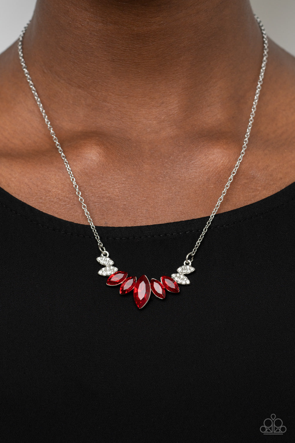 Paparazzi Necklace - One Empire at a Time - Red