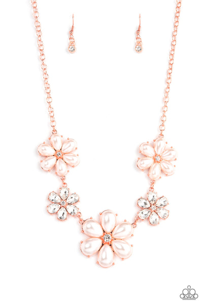 Paparazzi Necklace - Fiercely Flowering - Copper
