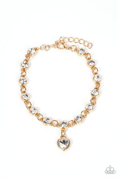 Paparazzi Set - True Love Trinket Necklace/Truly Lovely Bracelet - Gold
