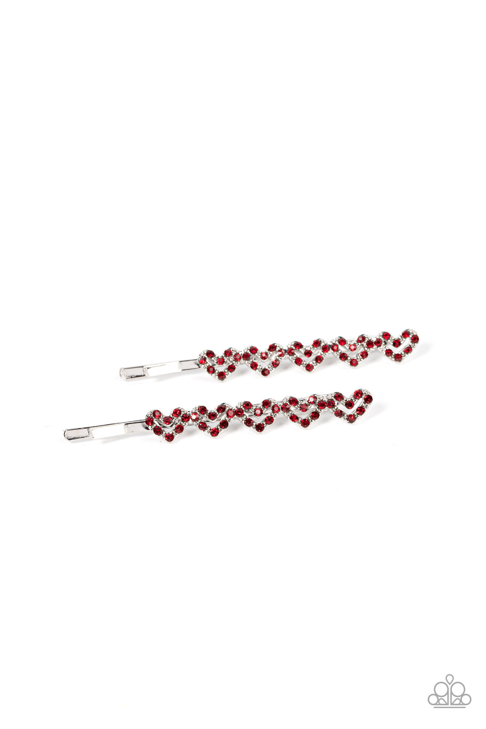 Paparazzi Hair Accessory - Thinking of You - Red Bobby Pins