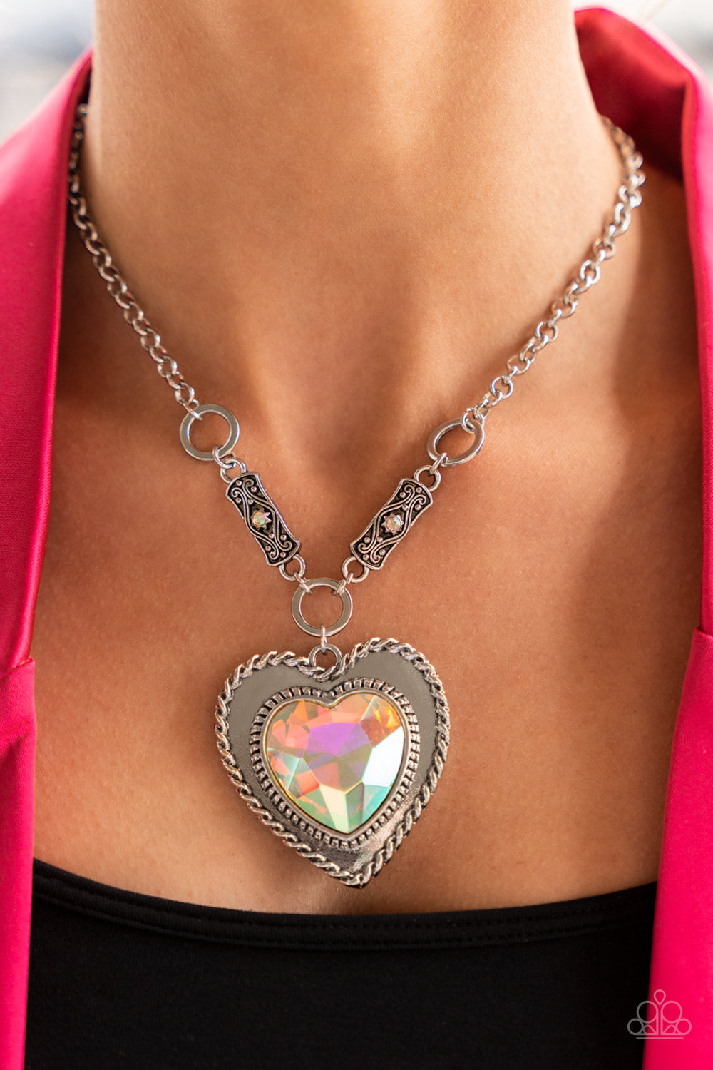 Paparazzi Necklace - Heart Full of Fabulous - Multi