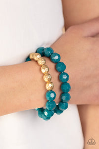Paparazzi Bracelet - Grecian Glamour - Blue