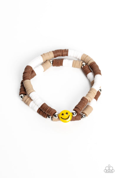 Paparazzi Bracelet - In SMILE - Brown