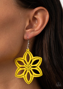Paparazzi Earring -  Bahama Blossoms - Yellow