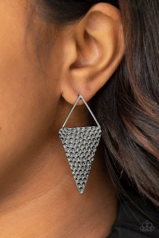 Paparazzi Earring - Have A Bite - Black
