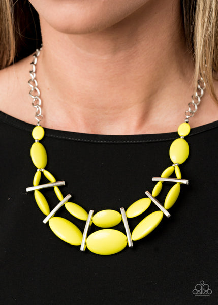 Paparazzi Necklace - Law Of The Jungle - Yellow