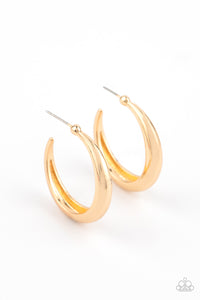 Paparazzi Earring - Lay It On Thick - Gold Hoop