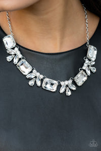 Paparazzi Necklace - Long Live Sparkle - White