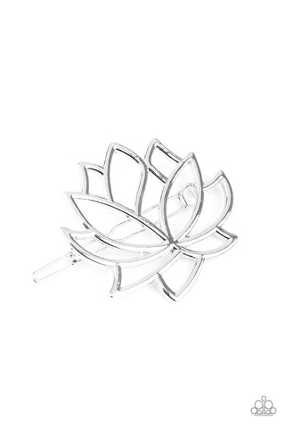 Paparazzi Hair Accessory - Lotus Pools - Silver