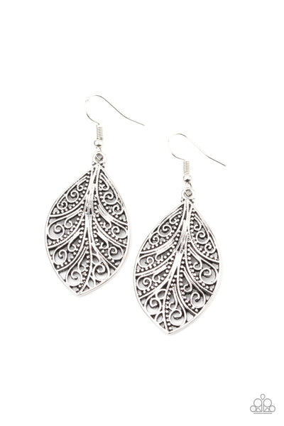 Paparazzi Earring - One VINE Day - Silver
