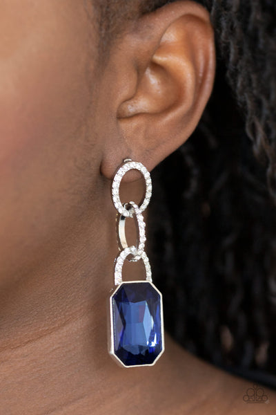 Paparazzi Earring - Superstar Status - Blue