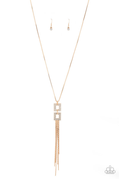 Paparazzi Necklace - Times Square Stunner - Gold