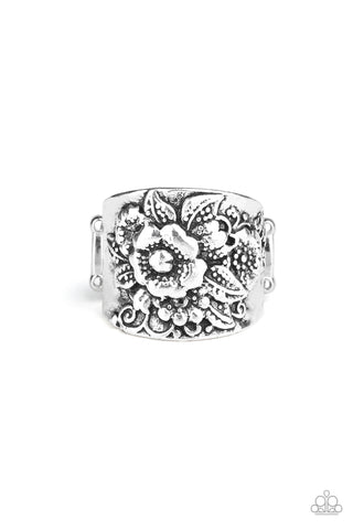 Paparazzi Ring - Tropical Bloom - Silver