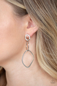 Paparazzi Earring - Twisted Trio - Silver