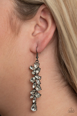 Paparazzi Earring - Unlimited Luster - Black