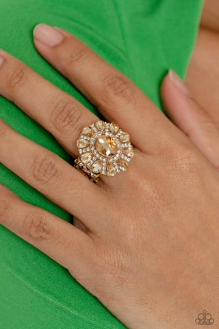 Paparazzi Ring - GLIMMER and Spice - Gold