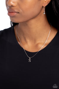 Paparazzi Necklace - Seize the Initial - Silver - S