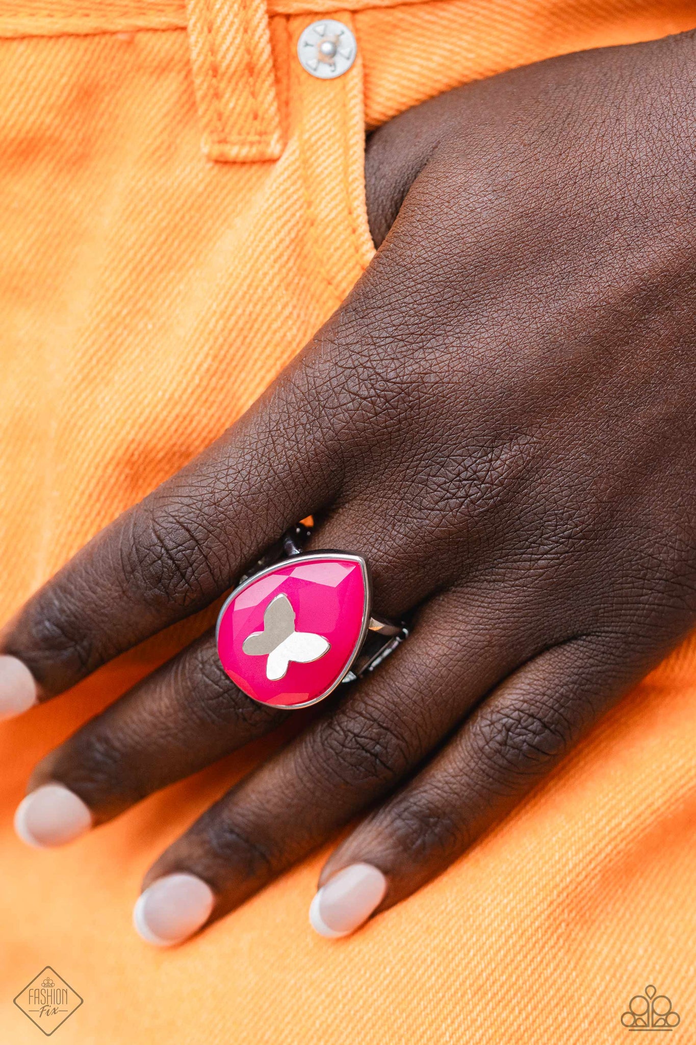 Paparazzi Ring - In Plain BRIGHT - Pink