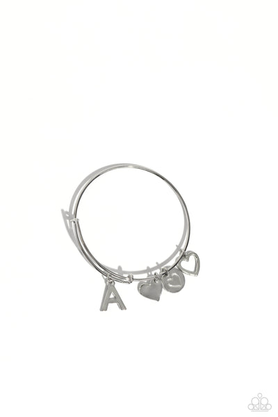 Paparazzi Bracelet - Making It INITIAL - Silver - A