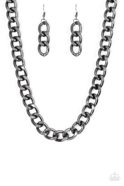 Paparazzi Necklace - Heavyweight Champion - Black