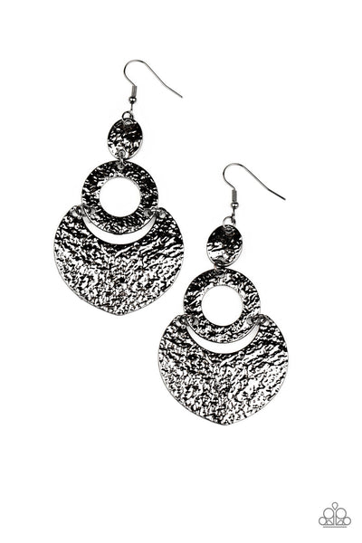 Paparazzi Earring - Shimmer Suite - Black