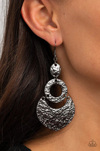 Paparazzi Earring - Shimmer Suite - Black