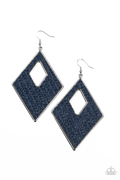 Paparazzi Earring - Woven Wanderer - Blue