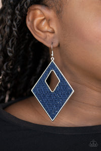 Paparazzi Earring - Woven Wanderer - Blue