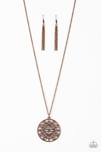 Paparazzi Necklace - Mandala Melody - Copper