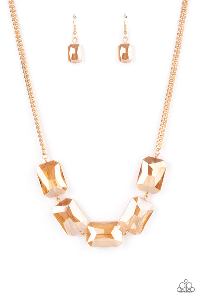 Paparazzi Necklace - Heard It On The HEIR-Waves - Gold