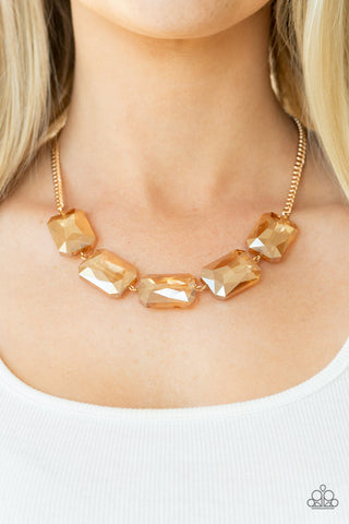 Paparazzi Necklace - Heard It On The HEIR-Waves - Gold