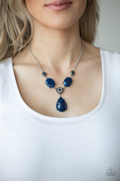 Paparazzi Necklace - Heirloom Hideaway - Blue