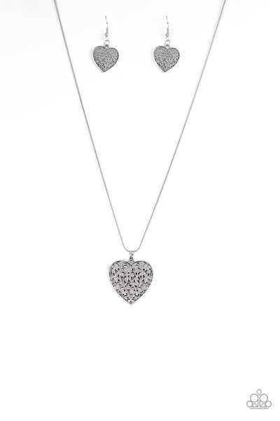 Paparazzi Necklace - Look Into Your Heart - Silver