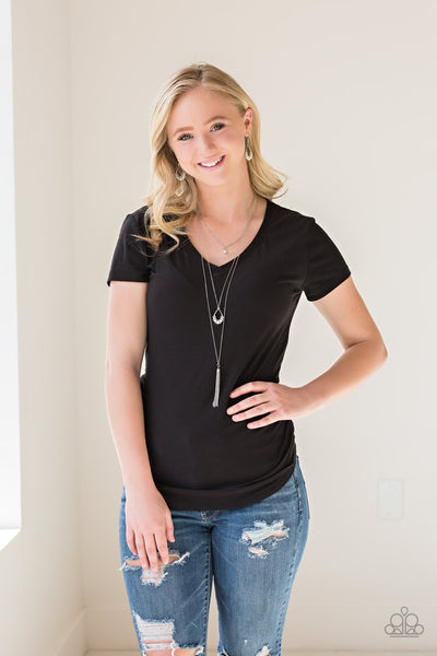 Paparazzi Necklace - Be Fancy - White