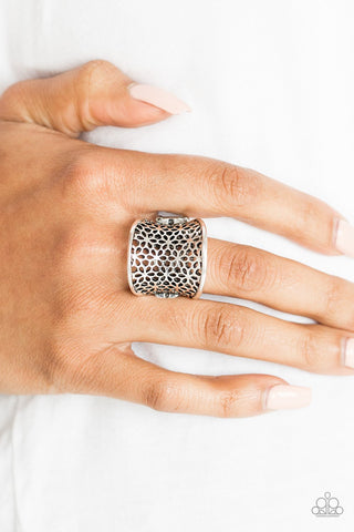 Paparazzi Ring - Garden Safari - Silver
