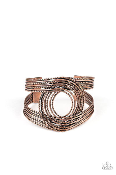 Paparazzi Bracelet - Rustic Coils - Copper