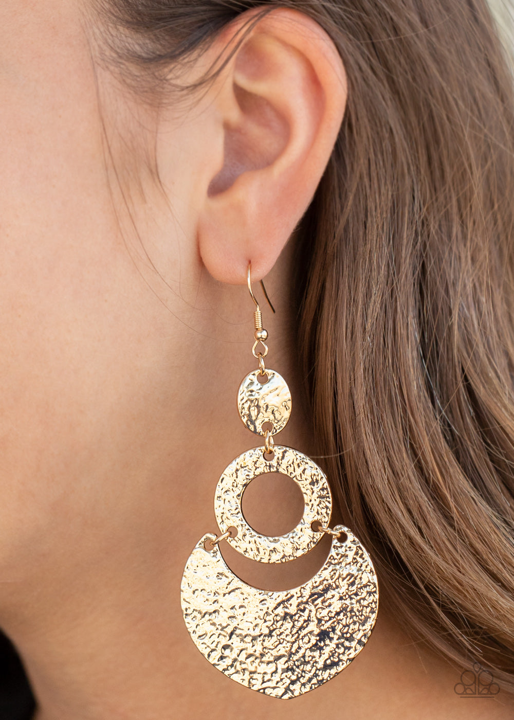 Paparazzi Earring - Shimmer Suite - Gold