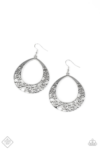 Paparazzi Earring - Vineyard Venture - Silver