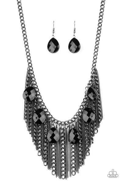 Paparazzi Necklace - Vixen Conviction - Black