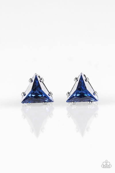 Paparazzi Earrings - Prismatic Shine - Blue