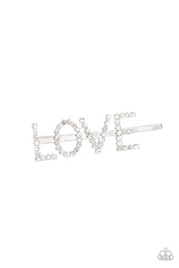 Paparazzi Hair Accessory - All You Need Is LOVE - White
