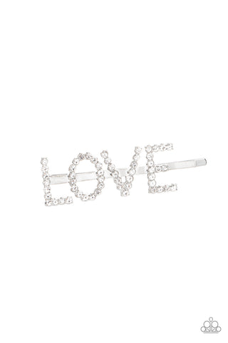 Paparazzi Hair Accessory - All You Need Is LOVE - White