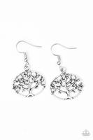 Paparazzi Earring - Dream Treehouse - Silver