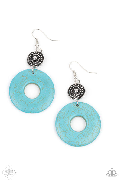 Paparazzi Earring - Earthy Epicenter - Blue