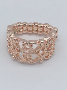 Paparazzi Ring - Tell Me How You Really FRILL - Rose Gold
