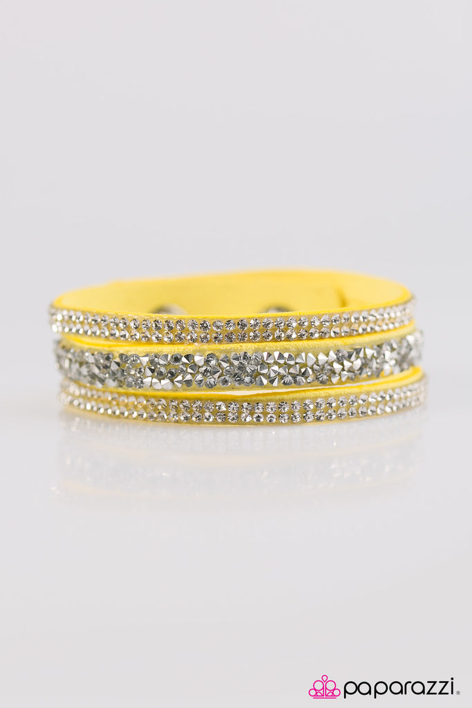 Yellow wrap clearance bracelet paparazzi