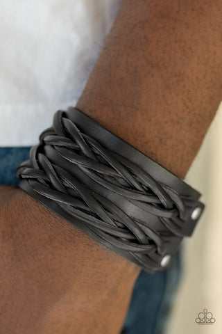 Paparazzi Bracelet - No Mercy - Black Urban Wrap