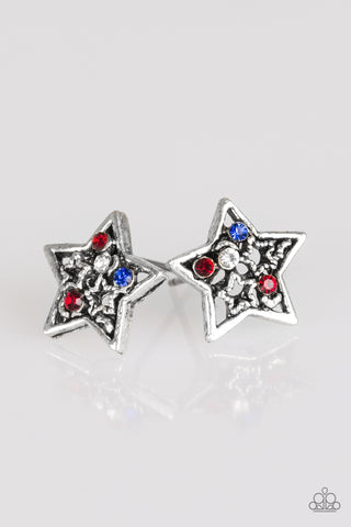 Starlet Shimmer Earring - Shooting Stars RED